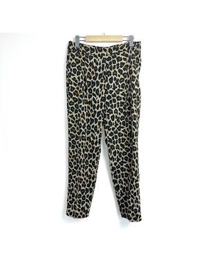 MaxMara Weekend Leopard Print Ankle Trousers Sz 4